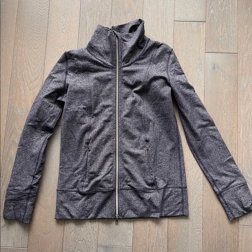 Lululemon purple funnel neck zip up